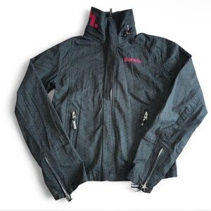 Bench Black Jacket with Pink Logo